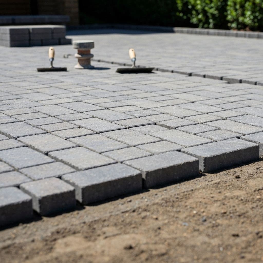 Professional block paving installation in Belfast