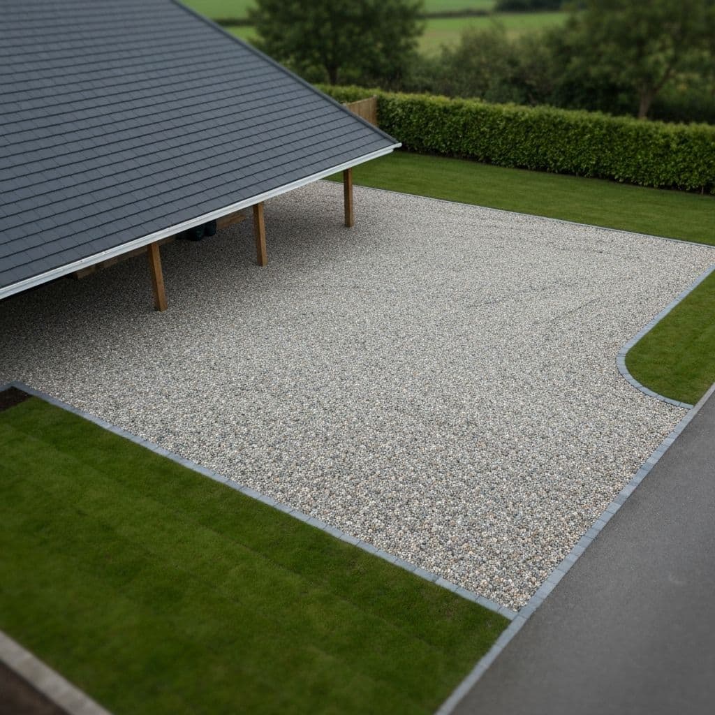 Professional gravel driveway installation in Belfast
