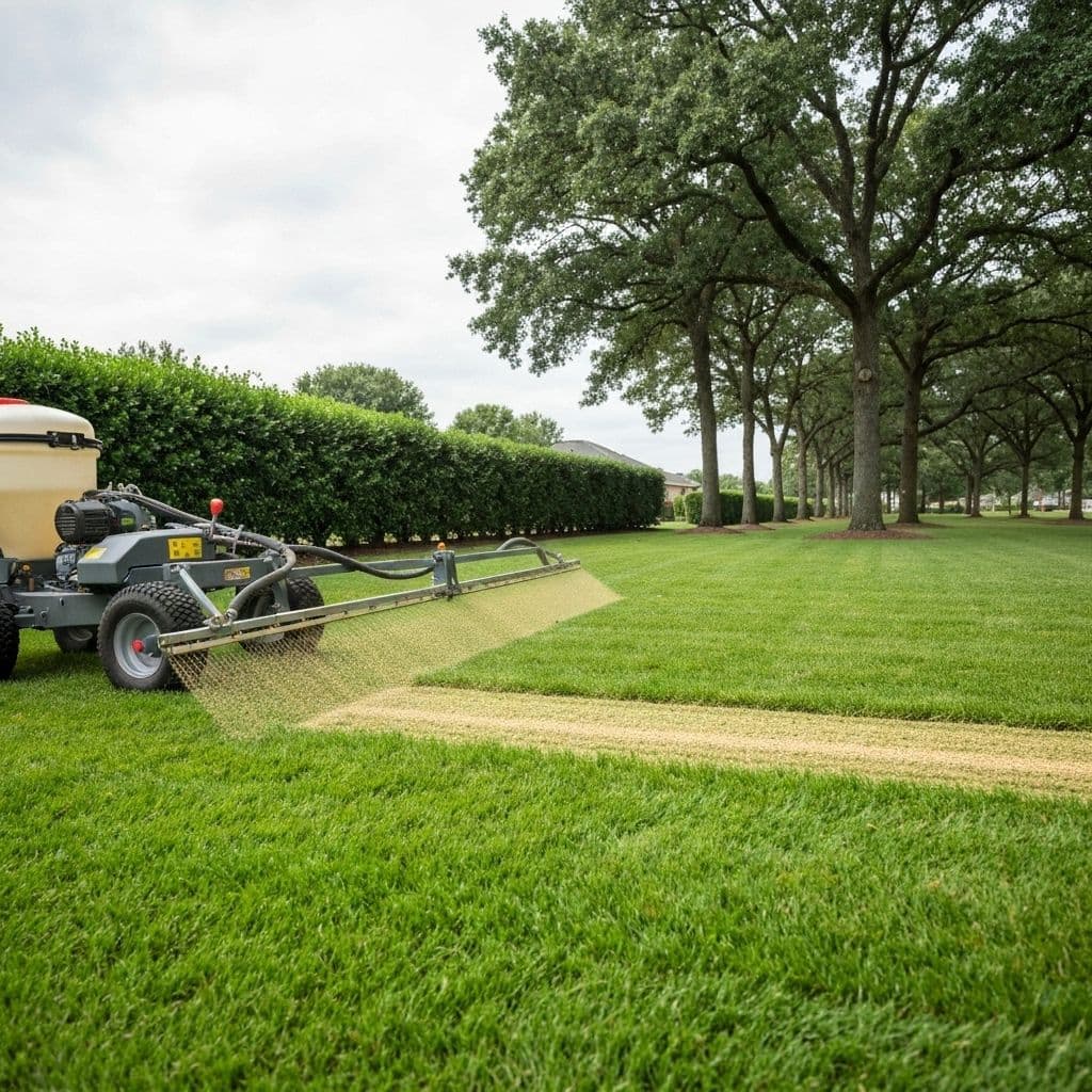Professional lawn care treatment and feeding in Belfast