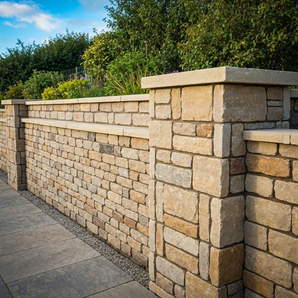 Professional garden wall and masonry construction in Belfast